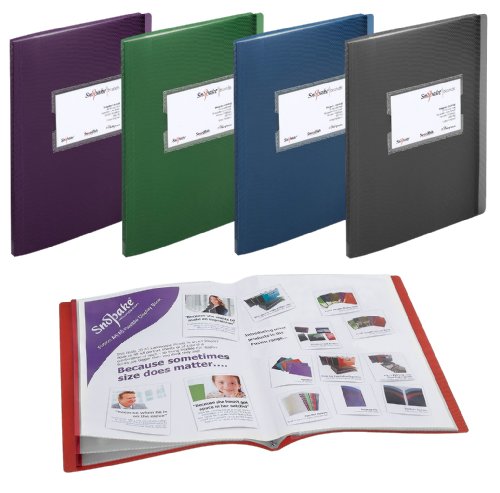 Snopake Fusion Sichtbücher, Fächer für 20 A4- oder 40 A5-Blätter, 5 Stück sortiert von Snopake