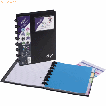 Snopake Projektbuch Eligo ReOrganiser A5 75 Blatt 80g/qm mit Register von Snopake