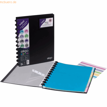 Snopake Sichtbuch Eligo ReOrganiser A4 20 Hüllen PP schwarz Snopake Sichtbuch Eligo ReOrganiser A4 20 Hüllen PP schwarz von Snopake