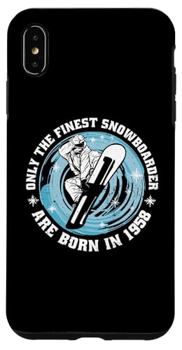 Snowboarder Jahrgang 1958 Geburtstags Snowboarding Snowboard Hülle für iPhone XS Max Snowboarder Jahrgang 1958 Geburtstags Snowboarding Snowboard Hülle für iPhone XS Max von Snowboard Zubehör Geschenke Shirts