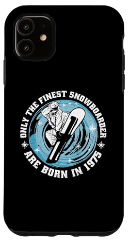 Snowboarder Jahrgang 1975 Geburtstags Snowboarding Snowboard Hülle für iPhone 11 Snowboarder Jahrgang 1975 Geburtstags Snowboarding Snowboard Hülle für iPhone 11 von Snowboard Zubehör Geschenke Shirts