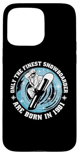 Snowboarder Jahrgang 1981 Geburtstags Snowboarding Snowboard Hülle für iPhone 15 Pro Max Snowboarder Jahrgang 1981 Geburtstags Snowboarding Snowboard Hülle für iPhone 15 Pro Max von Snowboard Zubehör Geschenke Shirts