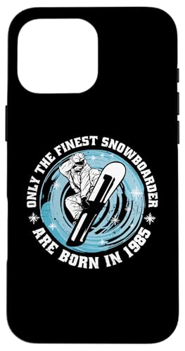 Snowboarder Jahrgang 1985 Geburtstags Snowboarding Snowboard Hülle für iPhone 16 Pro Max Snowboarder Jahrgang 1985 Geburtstags Snowboarding Snowboard Hülle für iPhone 16 Pro Max von Snowboard Zubehör Geschenke Shirts