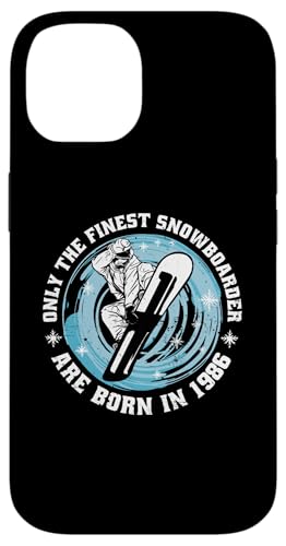 Snowboarder Jahrgang 1986 Geburtstags Snowboarding Snowboard Hülle für iPhone 14 Snowboarder Jahrgang 1986 Geburtstags Snowboarding Snowboard Hülle für iPhone 14 von Snowboard Zubehör Geschenke Shirts