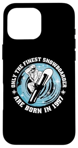 Snowboarder Jahrgang 1997 Geburtstags Snowboarding Snowboard Hülle für iPhone 16 Pro Max Snowboarder Jahrgang 1997 Geburtstags Snowboarding Snowboard Hülle für iPhone 16 Pro Max von Snowboard Zubehör Geschenke Shirts