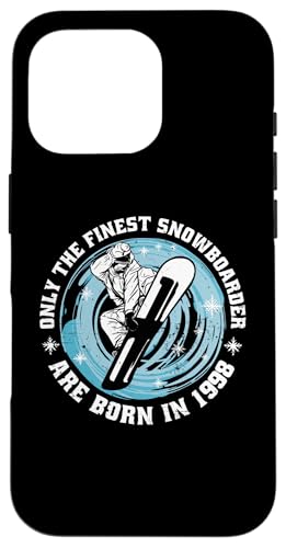 Snowboarder Jahrgang 1998 Geburtstags Snowboarding Snowboard Hülle für iPhone 16 Pro Snowboarder Jahrgang 1998 Geburtstags Snowboarding Snowboard Hülle für iPhone 16 Pro von Snowboard Zubehör Geschenke Shirts