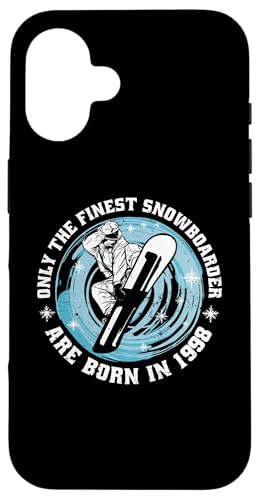 Snowboarder Jahrgang 1998 Geburtstags Snowboarding Snowboard Hülle für iPhone 16 Snowboarder Jahrgang 1998 Geburtstags Snowboarding Snowboard Hülle für iPhone 16 von Snowboard Zubehör Geschenke Shirts