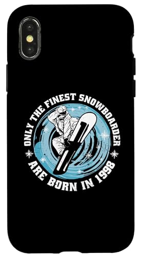 Snowboarder Jahrgang 1998 Geburtstags Snowboarding Snowboard Hülle für iPhone X/XS Snowboarder Jahrgang 1998 Geburtstags Snowboarding Snowboard Hülle für iPhone X/XS von Snowboard Zubehör Geschenke Shirts
