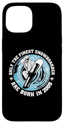 Snowboarder Jahrgang 2009 Geburtstags Snowboarding Snowboard Hülle für iPhone 15 Snowboarder Jahrgang 2009 Geburtstags Snowboarding Snowboard Hülle für iPhone 15 von Snowboard Zubehör Geschenke Shirts
