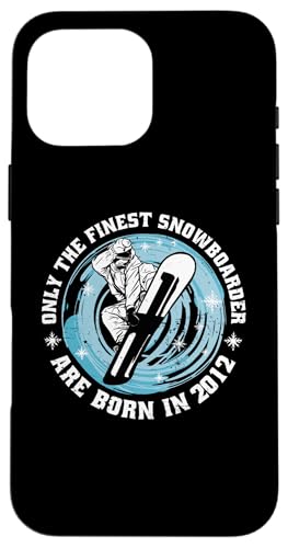 Snowboarder Jahrgang 2012 Geburtstags Snowboarding Snowboard Hülle für iPhone 16 Pro Max Snowboarder Jahrgang 2012 Geburtstags Snowboarding Snowboard Hülle für iPhone 16 Pro Max von Snowboard Zubehör Geschenke Shirts
