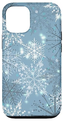 Hülle für iPhone 15 Pro Schneeflocke Grau Blau Schnee Frostwork Winter Weihnachtsbeleuchtung Hülle für iPhone 15 Pro Schneeflocke Grau Blau Schnee Frostwork Winter Weihnachtsbeleuchtung von Snowflakes Decoration for Winter Season Xmas Gift