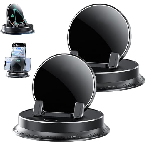 Snrtevu Deloyye Handyhalterung, Deloyye Handy Halterung, Intelligente Ki-Erkennung Multifunktionaler Handyhalter, 360° Einstellbare, Armaturenbrett Handy Halterung Navigationsspezifischer (2PCS) von Snrtevu