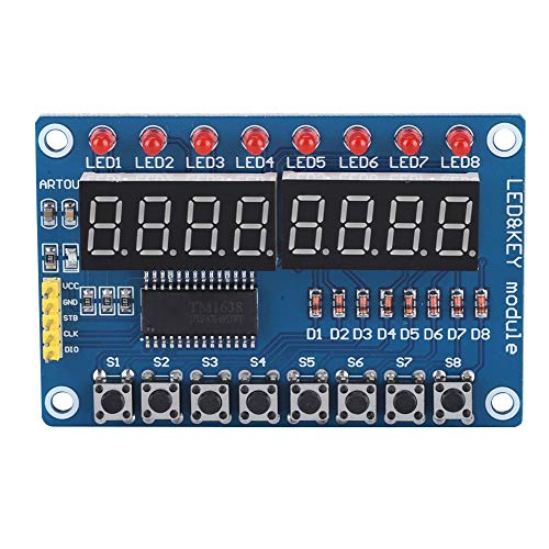8-Bit-LED-Modul, Anzeigemodul 8 Tasten zum Verbinden von Stc für andere Mikrocontroller von Snufeve6