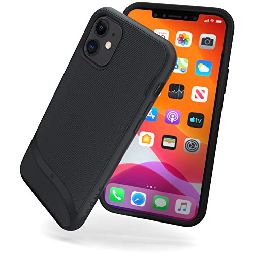 Snugg iPhone 11 (2019) - dünne Schutzhülle [Pulse-Kollektion] Skin aus Silikon TPU [Luxuriöses Design] stoßdämpfendes Hardcase für iPhone 11 (2019) - Schwärzestes Schwarz von Snugg