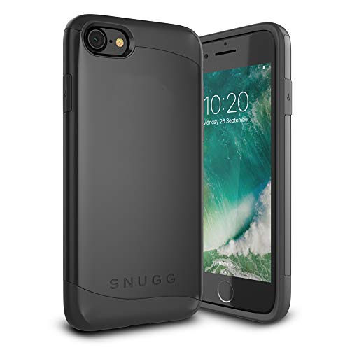 Snugg iPhone SE (2020) / 8/7 Hülle, Apple iPhone SE Stoßfeste Schutzhülle Case Tasche [Infinity Range] Schützende Hardcase – Schwarz von Snugg