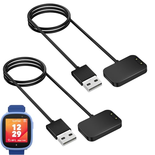 2-Stück Magnetisches Ladekabel Kompatibel mit Xplora X6, Tragbares USB-Kabel Ersatz Ladegerät Charging Cable für X6 Play/X6 Pro,Schwarz & Schwarz 2-Stück Magnetisches Ladekabel Kompatibel mit Xplora X6, Tragbares USB-Kabel Ersatz Ladegerät Charging Cable für X6 Play/X6 Pro,Schwarz & Schwarz von Snyeest