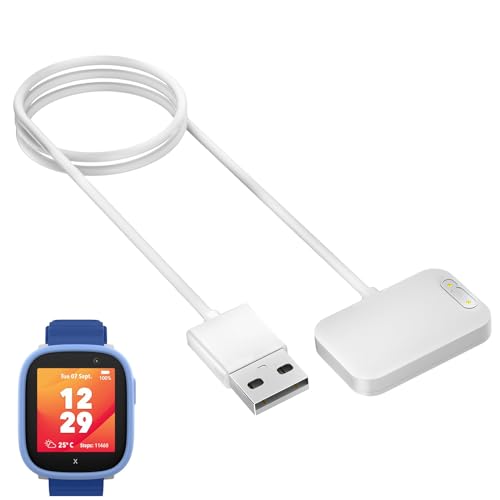 Snyeest 1-Stück Magnetisches Ladekabel Kompatibel mit XPLORA X6, Tragbares USB-Kabel Ersatz Ladegerät Charging Cable für X6 Play/X6 Pro, Weiß Snyeest 1-Stück Magnetisches Ladekabel Kompatibel mit XPLORA X6, Tragbares USB-Kabel Ersatz Ladegerät Charging Cable für X6 Play/X6 Pro, Weiß von Snyeest