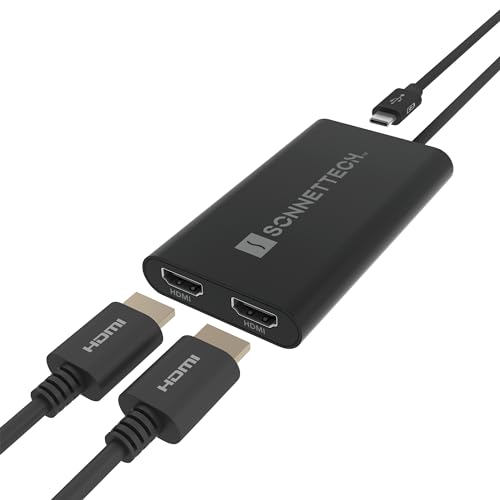 SoNNeT – DisplayLink USB-C Dual HDMI Adapter 4K 60Hz für M1/M2/M3 Thunderbolt Macs von SoNNeT
