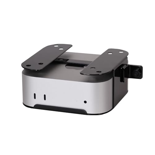 SoNNeT MacCuff mini (2024+): Stahlhalterung zur Montage eines Mac mini (2024) unter einem Tisch, an der Wand oder an VESA kompatiblen Monitoren kann mit einem Vorhängeschloss gesichert Werden. von SoNNeT