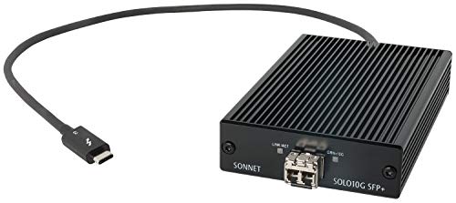 Sonnet Technologies Solo 10G Thunderbolt 3 zu SFP + 10 Gigabit Ethernet Adapter (SFP + [SR] enthalten) SOLO10G-SFP-T3 von SoNNeT