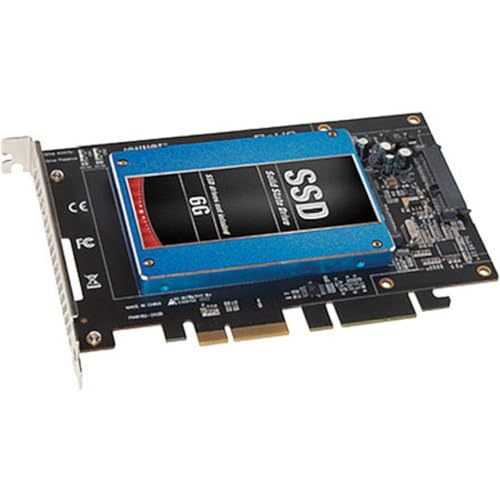 Sonnet Tempo Erweiterungskarte für SATA SSDs 6 GBit/s PCIe 2.0, TSATA6-SSD-E2, Schwarz von SoNNeT