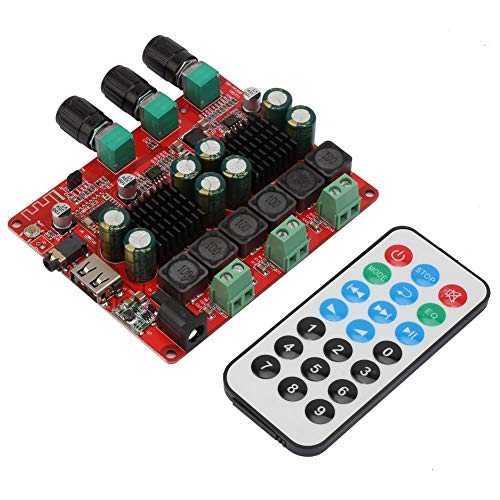 Soapow DC 10–25 V BT 4,2 AMP Modul 2.1 Kanal Digital Audio Verstärker Board mit Fernbedienung von Soapow