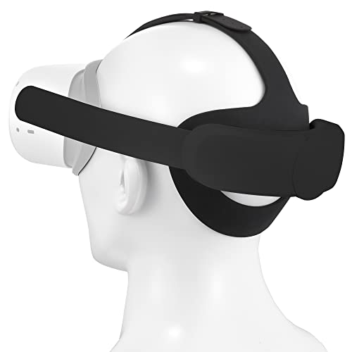 Soarking Elite Head Strap Improve Ersatz für Quest 2 Advanced All-in-One Virtual Reality Headset Zubehör schwarz von Soarking
