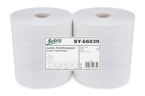 Jumbo-Toilettenpapier 2-lg Rec. Natur, 6 cm Kern, 25 Cm Jumbo-Toilettenpapier 2-lg Rec. Natur, 6 cm Kern, 25 Cm von Sobsy