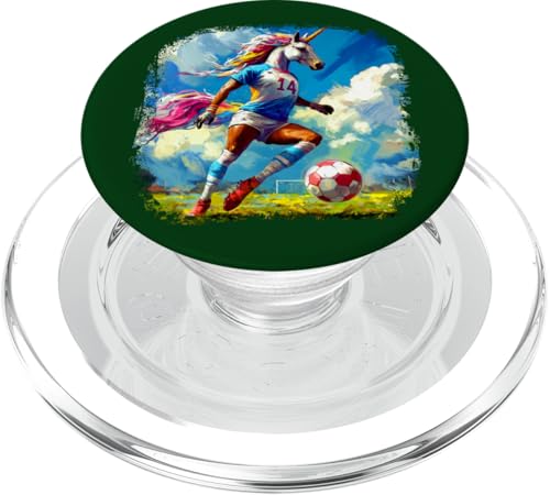 Einhörner Fussball PopSockets PopGrip für MagSafe Einhörner Fussball PopSockets PopGrip für MagSafe von Soccer Animals