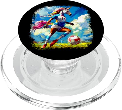 Einhorn Fussballer PopSockets PopGrip für MagSafe Einhorn Fussballer PopSockets PopGrip für MagSafe von Soccer Animals