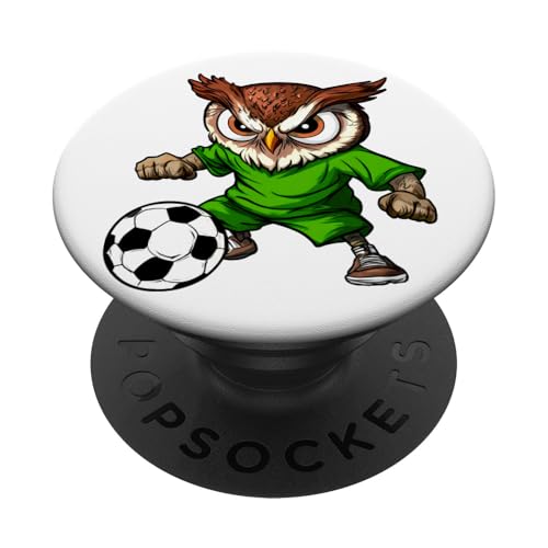 Fussball Eule PopSockets Klebender PopGrip Fussball Eule PopSockets Klebender PopGrip von Soccer Animals