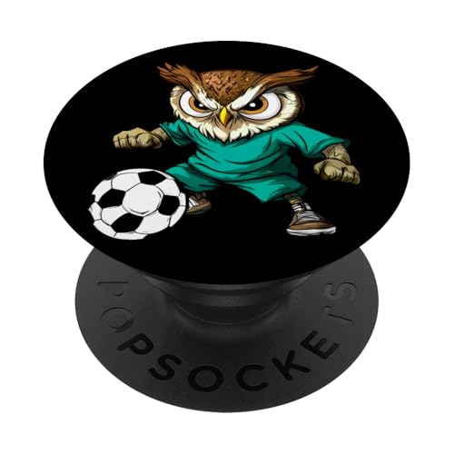 Fussball Eulen PopSockets Klebender PopGrip von Soccer Animals
