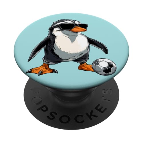 Fussball Pinguine PopSockets Klebender PopGrip von Soccer Animals