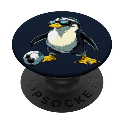 Pinguin Fussball PopSockets Klebender PopGrip Pinguin Fussball PopSockets Klebender PopGrip von Soccer Animals