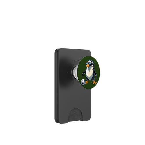 Pinguine Fussball PopSockets PopWallet für MagSafe Pinguine Fussball PopSockets PopWallet für MagSafe von Soccer Animals