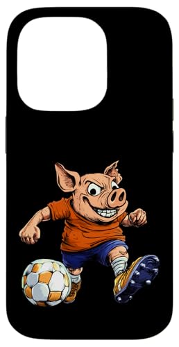 Schwein Fussballer Hülle für iPhone 14 Pro Schwein Fussballer Hülle für iPhone 14 Pro von Soccer Animals