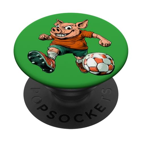 Schweine Fussball PopSockets Klebender PopGrip Schweine Fussball PopSockets Klebender PopGrip von Soccer Animals