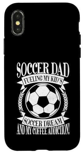 Fueling My Kid's Soccer Dream and My Coffee Addiction! Dad Hülle für iPhone X/XS Fueling My Kid's Soccer Dream and My Coffee Addiction! Dad Hülle für iPhone X/XS von Soccer Dad Gifts