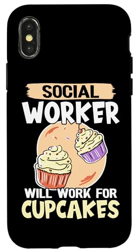 Sozialarbeiter – funktioniert für Cupcakes Hülle für iPhone X/XS Sozialarbeiter – funktioniert für Cupcakes Hülle für iPhone X/XS von Social Worker And Social Justice Designs