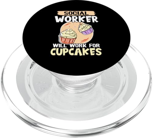 Sozialarbeiter – funktioniert für Cupcakes PopSockets PopGrip für MagSafe Sozialarbeiter – funktioniert für Cupcakes PopSockets PopGrip für MagSafe von Social Worker And Social Justice Designs