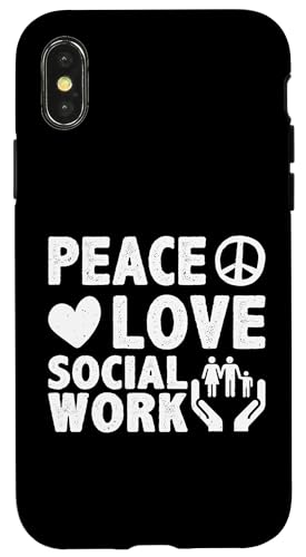 Sozialarbeiter: Frieden, Liebe, Sozialarbeiter Hülle für iPhone X/XS Sozialarbeiter: Frieden, Liebe, Sozialarbeiter Hülle für iPhone X/XS von Social Worker And Social Justice Designs