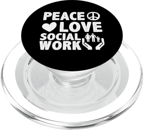 Sozialarbeiter: Frieden, Liebe, Sozialarbeiter PopSockets PopGrip für MagSafe Sozialarbeiter: Frieden, Liebe, Sozialarbeiter PopSockets PopGrip für MagSafe von Social Worker And Social Justice Designs