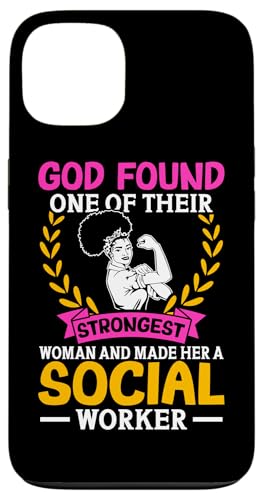 Sozialarbeiter: Gott hat eine ihrer stärksten Frauen gefunden Hülle für iPhone 13 von Social Worker And Social Justice Designs