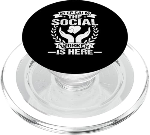 Sozialarbeiter: Keep Calm, The Social Worker Is Here PopSockets PopGrip für MagSafe Sozialarbeiter: Keep Calm, The Social Worker Is Here PopSockets PopGrip für MagSafe von Social Worker And Social Justice Designs