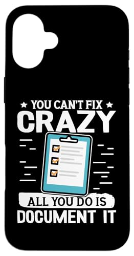 Sozialarbeiter: You Can't Fix Crazy, All You Do Is Dokument Hülle für iPhone 16 Plus Sozialarbeiter: You Can't Fix Crazy, All You Do Is Dokument Hülle für iPhone 16 Plus von Social Worker And Social Justice Designs