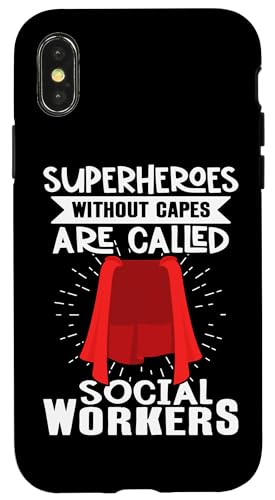Superhelden ohne Umhänge werden als Sozialarbeiter bezeichnet Hülle für iPhone X/XS Superhelden ohne Umhänge werden als Sozialarbeiter bezeichnet Hülle für iPhone X/XS von Social Worker And Social Justice Designs