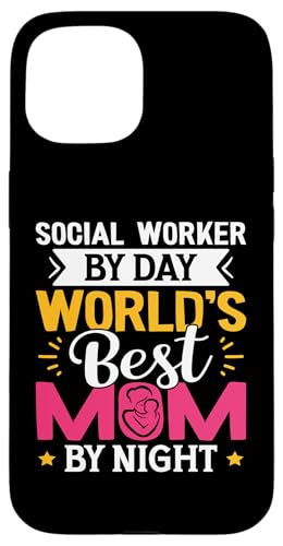 Tagsüber Sozialarbeiterin, beste Mutter der Welt Hülle für iPhone 15 Tagsüber Sozialarbeiterin, beste Mutter der Welt Hülle für iPhone 15 von Social Worker And Social Justice Designs