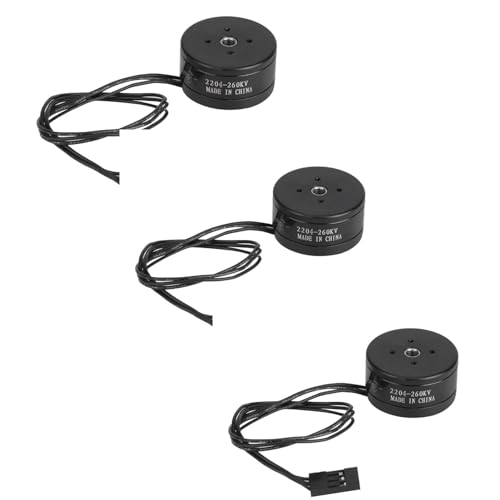 3PCS 80t Hohlwelle Brushless Motor Low Noise Low Power Consumption 260KV Geeignet für 808 Kamera Gimbal RC Drohnen von Socobeta