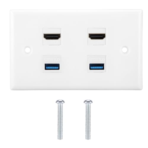 HDMI Panel Fireproof HDMI Sockel Audio Video Löten HDMI Wandplatte 2-Port HDMI + 2 Port USB3.0 HDMI Panel Fireproof HDMI Sockel Audio Video Löten HDMI Wandplatte 2-Port HDMI + 2 Port USB3.0 von Socobeta
