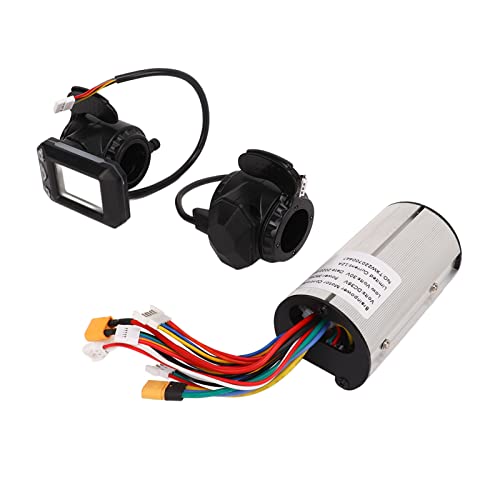 Motor Brushless Controller, 5‑6 Zoll 350 W 12 A Brushed Motor Controller mit Echtzeit-Display Panel Scooter Controller Kit 36 V Reiten von Socobeta